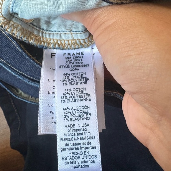 FRAME le high skinny slit hem in copa NWT size 29 - Picture 6 of 6